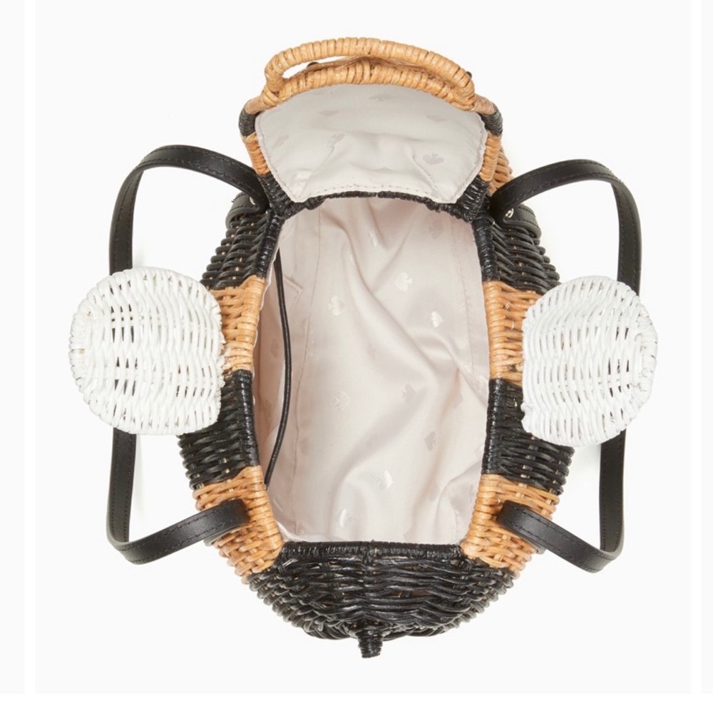 Kate Spade down the rabbit hole wicker bee bag - Picture 3 of 6